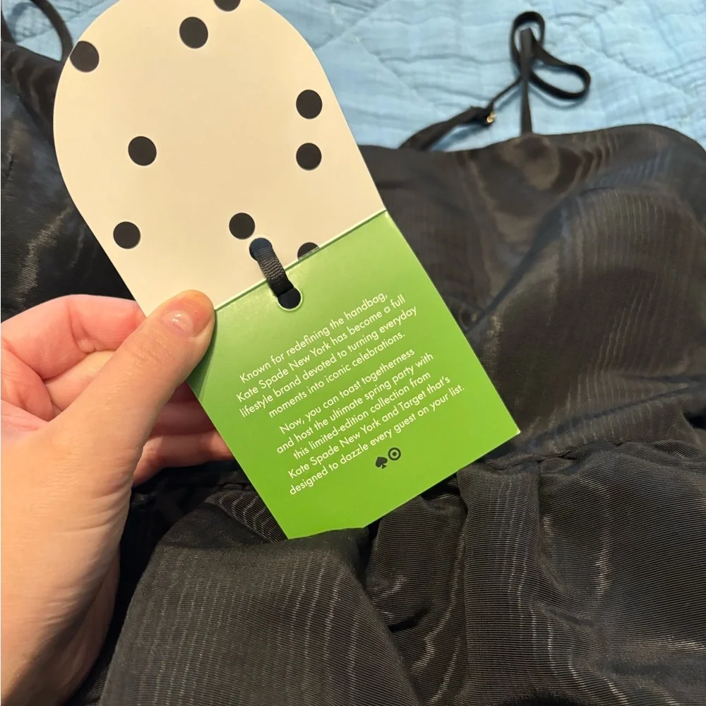 Kate Spade x Target Black Tiered Ruffle Midi Tank Dress NWT - Picture 4 of 10